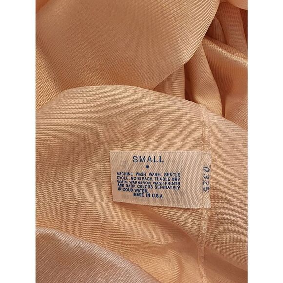 Vintage Lorraine nightgown and robe size small peach pink Rev2 Chemise - Picture 7 of 15